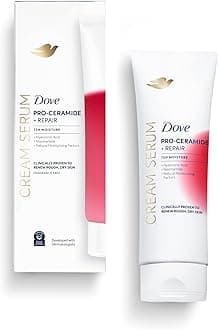 Dove Body Cream Serum Pro-Ceramide + Repair for Rough, Extremely Dry Skin, with Hyaluronic Acid, Niacinamide and Natural Moisturizing Factors Lotion, 8 oz