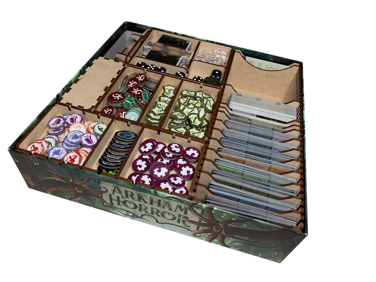 Arkham Horror Storage Organizer Insert from Go7 Gaming (3rd Edition)