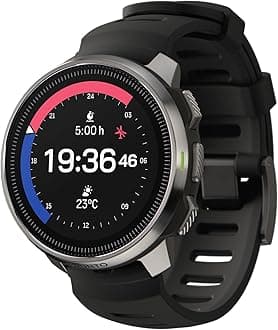 SUUNTO Ocean Dive Computer, GPS Multisport Watch for Training, Underwater Route Tracking & Wireless Tank Pressure Monitor, AMOLED Touchscreen, Dualband GNSS, Offline Map, 26D Battery Life, Steel Black