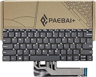 Replacement Laptop Keyboard for Lenovo Xiaoxin Pro 14 2020 and 2021 Xiaoxin Air 14 2020 and 2021 US Layout Without Backlit Grey