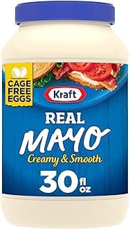 Kraft Real Mayo Creamy & Smooth Mayonnaise, for a Keto and Low Carb Lifestyle, 30 fl oz Jar