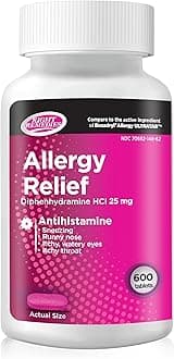 Allergy Relief 600 count tablets