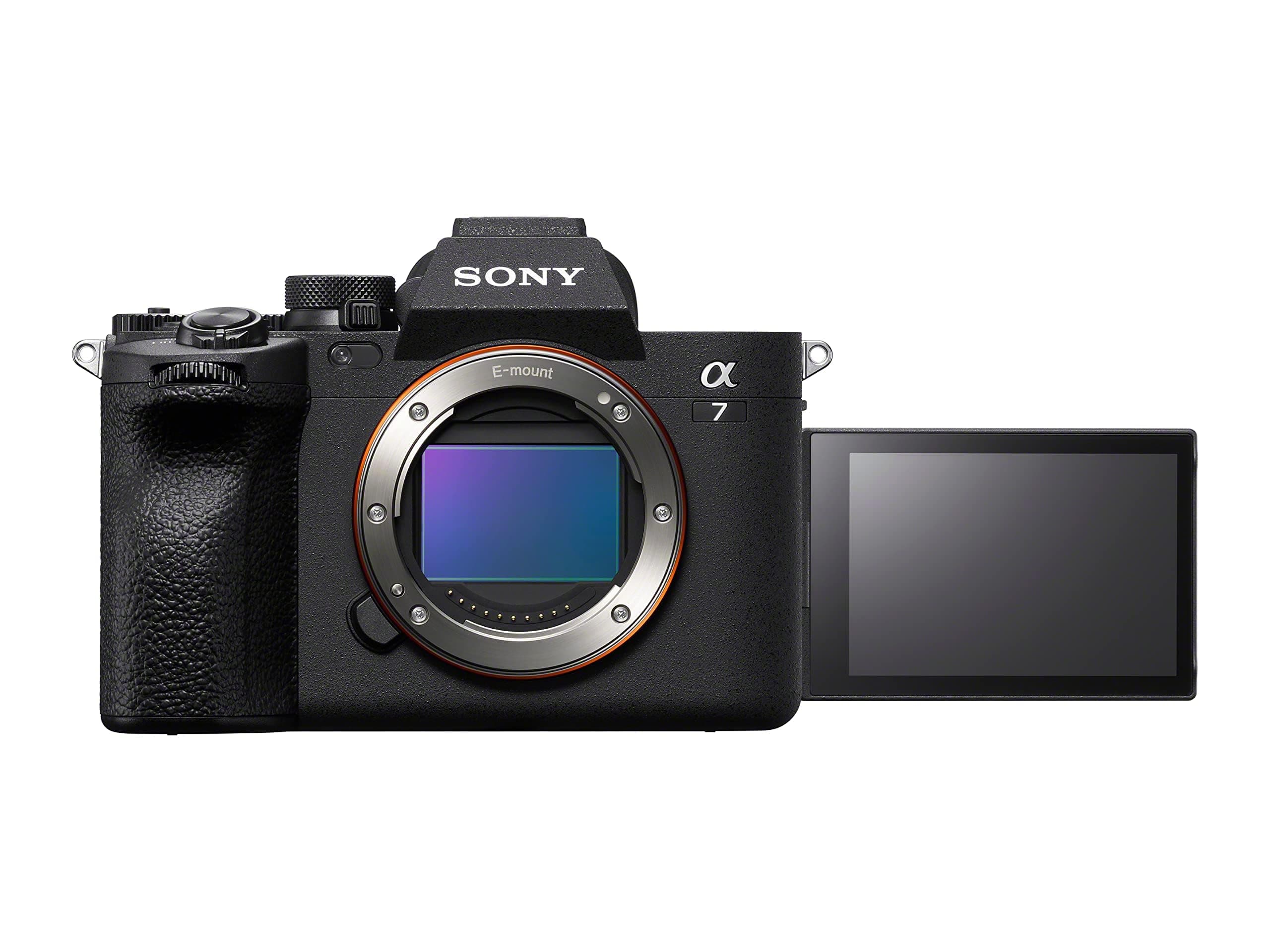 Alpha 7IV Full-Frame Mirrorless Camera (33MP, 4K 60p Video, Real- Time Eye AF, Fast Hybrid AF, Vari-Angle LCD, Wi-Fi, Bluetooth, for Hybrid shooters, Content Creators & Professional Photography)