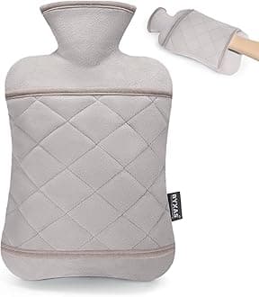 Hot Water Bottle - 1.8L PVC Hot Water Bottle with Hand Lid, Pain Relief, Heat Therapy, Hand Heating Pad
