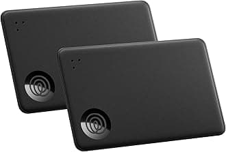 Tile by Life360 Slim - Wallet Finder, Bluetooth Tracker and Item Locator for Luggage Tags, Passports and More. Both iOS and Android Compatible. Phone Finder. 2-Pack (Black)