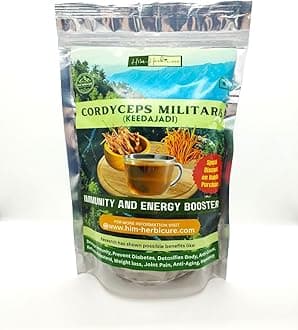 100% Cordyceps Militaris Mushroom (Fruiting Bodies) | Dried Mushroom for Energy and Stamina | Keeda Jadi Immunity Boost and Liver Support (30 gm Fruiting Bodies of Cordyceps Militaris)