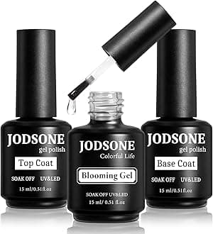 JODSONE 15 ML Blooming Gel Nail Polish Enrich Nail Life Base Coat Top Coat Solid Gel Manicure