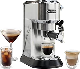 EC685M Dedica Deluxe Automatic Espresso Machine,35 oz, 1, Metallic