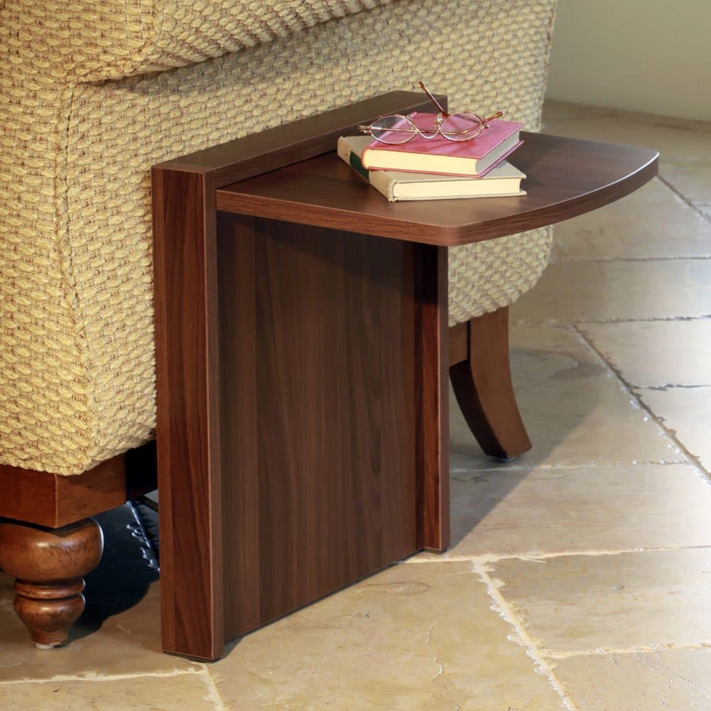 Tuc-Away Tables Folding End Table, Brown