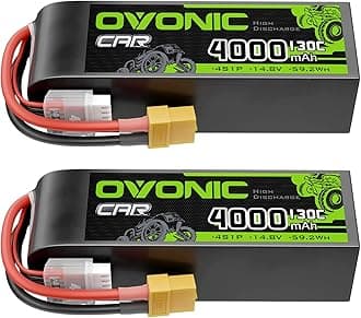 OVONIC 4S LiPo Battery 4000mAh 14.8V 130C RC Battery with XT60 Connector
