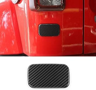 Voodonala for Jeep JK Rear License Plate Deletion Panel Bracket Delet for 2007-2018 Jeep JK JKU Exterior Accessories, Carbon Fiber 1PC