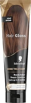 Schwarzkopf Hair Gloss Shine Treatment Light Brown 150ml, Semi-Permanent Hair...