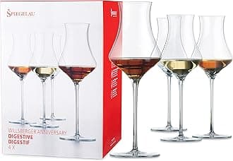 Willsberger Digestif Glasses Set of 4, Elegant Crystal Cordial Glasses, European-Made Glassware for Spirits, Amaro and Port Wine, Home Bar and Wedding Gifts, After Dinner Drinks, 9.9 oz