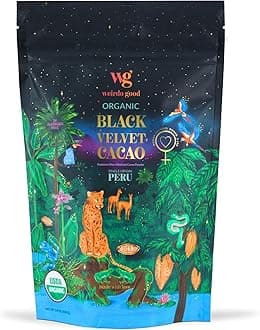 Weirdo Good Black Velvet Cacao Powder – Organic, Allergen-Free, Premium Ultra-Dutched Cocoa for Baking, 14 oz.