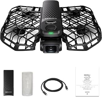 HOVERAir X1 PRO 4K Drone with Camera, Foldable Action Flying Camera with 42 KM/H Follow Speed, 15+ Fully Automatic Flight Modes, Fly Anywhere with OmniTerrain, SmoothCapture 2.0 (Standard)
