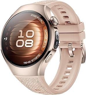 HUAWEI Watch 5, 42mm Smartwatch, Multi-Sensing X-TAP, Health MOT, Real-Time Fingertip Blood Oxygen, up to 7 Days Battery Life, eSIM, 904L Stainless Steel, iOS Android, Beige