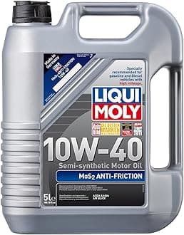 (2043-4PK) MoS2 Anti-Friction 10W-40 Motor Oil - 1 Liter, (Pack of 4)
