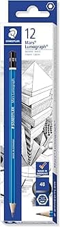 – 100-4B Mars Lumograph Graphite Pencils for Drawing & Sketching - 4B (Box of 12)