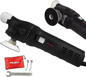 Maxshine M550 Rotary Polisher | 550W Motor, 3” Backing Plate, 6-Speed, 5/8” Thread | Compact Detailing Buffer for Auto, Boat & Marine Paint Correction, Swirl & Scratch Removal, Glossy Finish