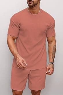 Men's Premium Cotton Blend Pyjama Set || Stylish Round Neck T-Shirt and Shorts || Casual Night Suit Wear Set for Man