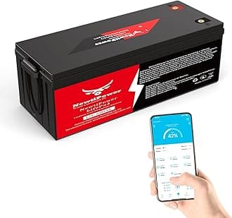 12V 600Ah LiFePO4 Lithium Battery with 300A BMS,NewtiPower 10000+ Deep Cycle Lithium Iron Phosphate Battery Great For Power Shortage/Storage, RV, Marine and Off Grid Applications