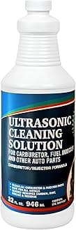 NORTHWEST ENTERPRISES Ultrasonic Carburettor and Engine Parts Cleaning Solution Detergent for Ultrasonic and Submersible Washing Machines - Concentrated (32 oz)
