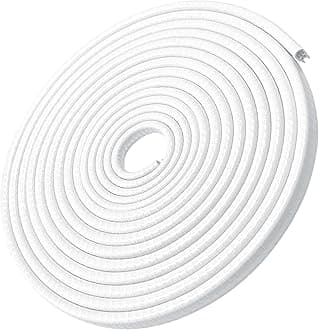 MYFAMIREA16.4 Ft(5M) Car Door Edge Guards U Shape Edge Trim Rubber Seal Protector Rubber Car Door Protector Car Protection Door Edge Anti-Collision Rubber Clips Fit for Most Car