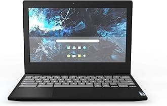 Lenovo 3 Chromebook 29.5 cm (11.6 Zoll) HD (1366x768) Laptop-PC, Intel Celeron N4020 Dual-Core-Prozessor, 4 GB RAM, 32 GB eMMC, Webcam, WLAN, Chrome OS, Onyxschwarz (Google Classroom Ready)