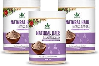 Havintha Hair Mask Powder For Hair Fall Growth Split Ends Luster Shining Nourishment | Dry and Frizzy Hair | Herbal & Natural Cleanser | Controls Dandruff - 250 Grams - Pack Of 3