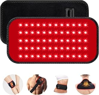 GMOWNW Red Light Therapy Belt, Infrared Light Therapy for Body, Wearable Wrap with Timer for Back Shoulder Waist Muscle Pain Relief, Improve Joint Inflammation, Red Light Therapy for Body