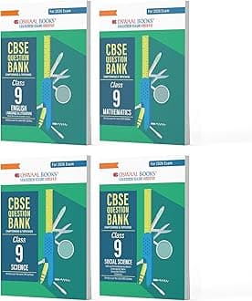 Oswaal CBSE Question Bank Class 9 Set of 4 Books | English | Mathematics | Science | Social Science | Chapterwise & Topicwise Solved Papers | For 2026 Exams