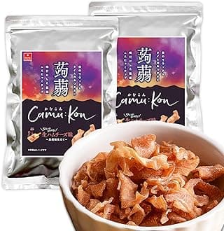 Aszac Foods Ramukon Konnyaku Treat, Raw Ham Cheese Flavor, Healthy Treats Without Guilt, Japanese Konnyaku Snacks, Jerky Raw Ham Cheese, 2.6 oz (75 g) x 2 Bags