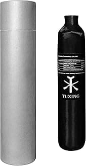 TUXING 4500Psi Pcp Air Tank 0.5L 31Cu in 500cc Carbon Fiber HPA Tank,Gas Cylinder,Paintball Hunting for PCP Air Rifle Gun Daystate and FX Thread M18 * 1.5
