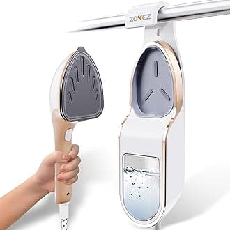 Handheld Steamer for Clothes, 1500W Extra Large Soleplate Clothes Steamer, Detachable 330ml Water Tank, Garment Steamer & Steam Iron, Fabric Wrinkles Remover, No Water Leak and Auto-Off