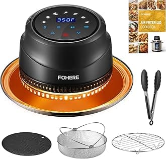 Air Fryer Lid for Instant Pot 6Qt/8Qt, 7 in 1 with LED Touchscreen, Turn Your Pressure Cooker Into in Seconds, Air Fryer Accessories and Recipe Cookbook Included