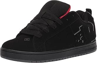 Men's Court Graffik Casual Skate Shoes, Black/RED, 10