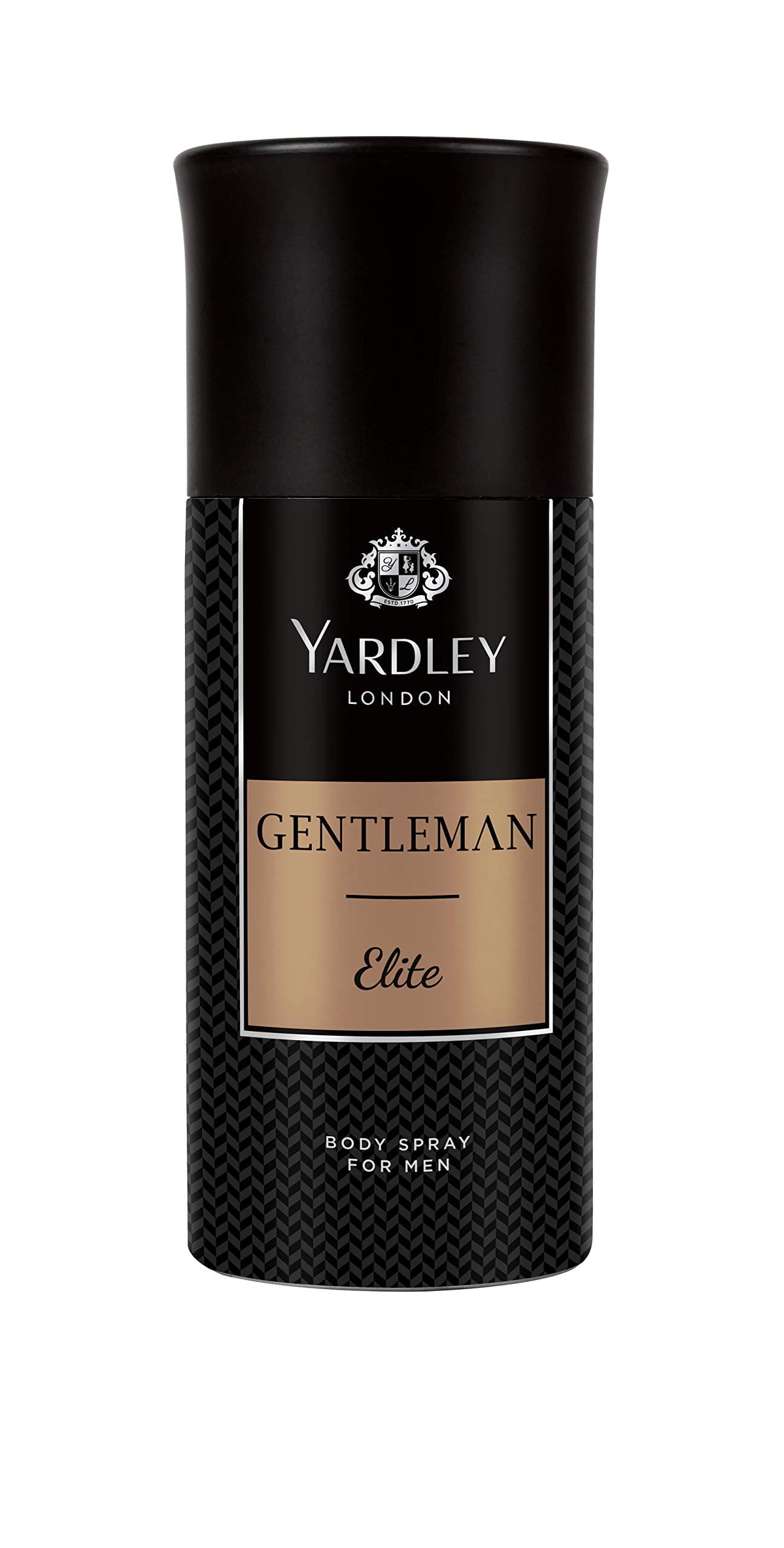 Yardley Yardley Gentleman Elite Body Spray - 150ml | Essence of Sandalwood, Dry Amber & Patchouli | For Fiercely Independent Man