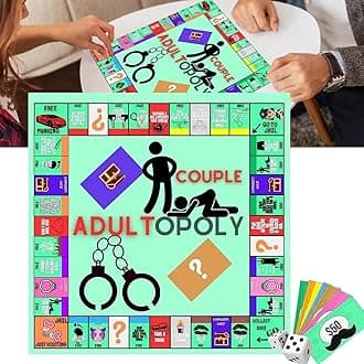 Adultopoly Board Game, Board Games for Adults,Opoly Board Game Night Opoly Adult opoly Game Improve Relationships (2pcs)