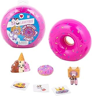 LankyBox 2182 Mystery Donut, Collectible Mini Figures, 6 Exciting Toys to Discover Inside, Officially Licensed Merch, Multicolour