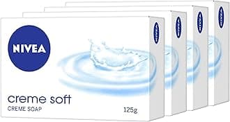 - Nivea Creme Soft Soap, For Hands And Body,125g (Pack of 4)