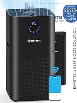 4000ft² Air Purifiers for Home Large Room, Smart WIFI Air Purifiers APP & Alexa Control Air Cleaner, H13 Ture HEPA Filter for Pet Dander Smoke Dust, 22dB Sleep Mode for Bedroom (AP404 WIFI）