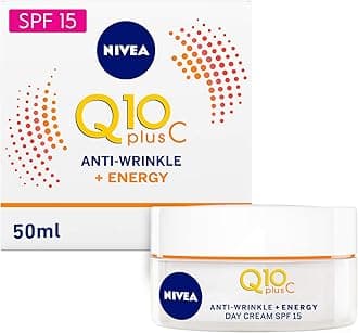 Q10 Energy Healthy Glow Face Day Cream (50 ml), Energising Day Cream, Face Cream for Women, Moisturising Cream, Face Cream with Q10, Vitamin C, and Vitamin E
