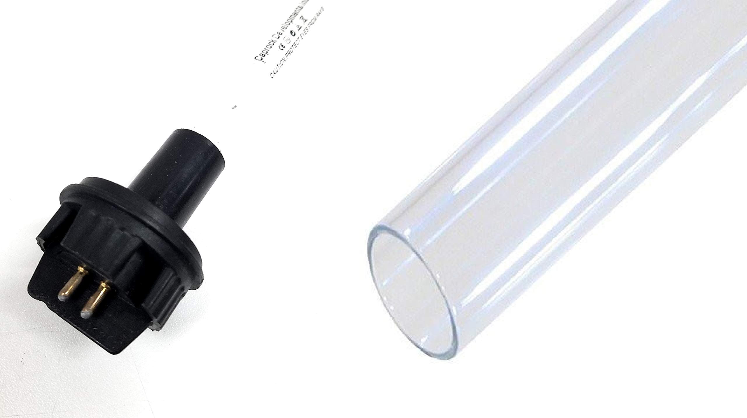 Caprock Brand Combo Package Compatible with Trojan 602806 Replacement UV-C Bulb LAMP + 602733 Quartz Sleeve & O-Rings - for E E4 E4+ PRO 7 UVMax-28 + and Other Systems