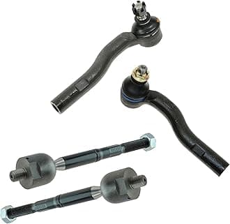 TRQ Front Tie Rod Set Compatible with 2002-2010 Lexus SC430