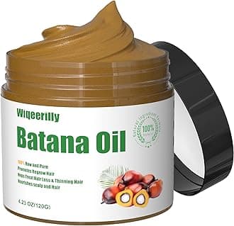 Batana Oil for Hair Growth, 100% Raw Batana Oil Dr Sebi Organic, Unrefined Sourced from Honduras, Batana Hair Mask Hair Growth Prevent Hair Loss for Men & Women