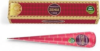 Zenia Temporary Tattoo Paste Cone | 1 Cone 25 grams | Indian Body Art Painting Drawing Tattoos Freckles (Reddish-Brown Color)