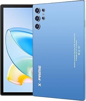 S25 Ultra 10.1" Android 15 Tablet with Keyboard & Mouse | 5G + WiFi | HD+ AMOLED Display 3000x1440 | Dual SIM | Dual Camera | Google Meet & Zoom (Blue)