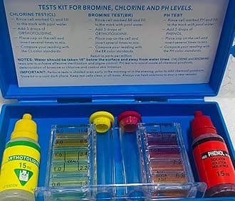 BlueWave 1 Set PH Chlorine Water Quality Test Kit Hydrotool Testing Kit Accessories for Swimming Pool