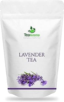 Tea Aroma Organic Lavender Tea | 100% Natural & Soothing Herbal Tea for Relaxation & Stress Relief | 30g