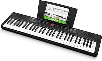 Alesis Melody 61 Keyboard Piano for Beginners with 61 Keys, Speakers, Tablet/Sheet Music Stand, 300 Sounds and Music Lessons